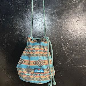 Kavu Bucket Bag Turquoise Blue Blot New Purse Sling